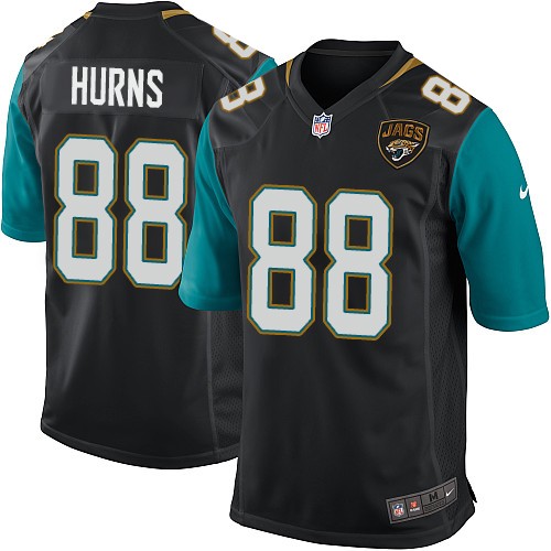 Men's Game Allen Hurns Nike Jersey Black Alternate - #88 NFL Jacksonville Jaguars